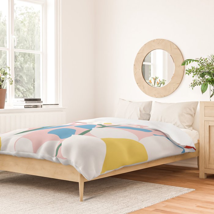 White Spring Florals Duvet Cover Gallery Image 2