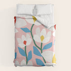White Spring Florals Duvet Cover Gallery Image 6