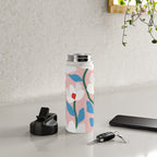 White Spring Florals Water Bottle Gallery Image 5