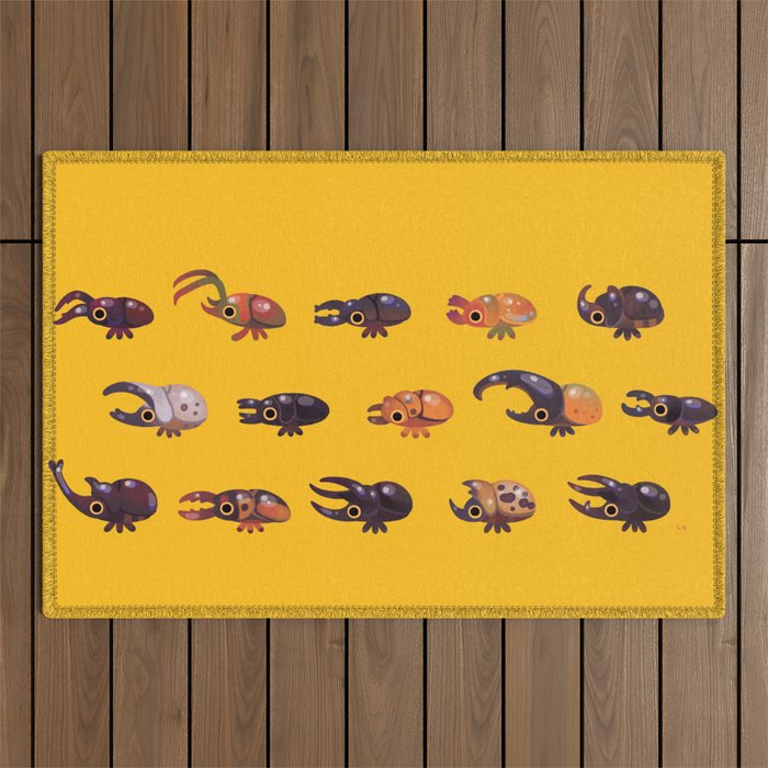 Rhino and Stag Outdoor Rug Gallery Image 1