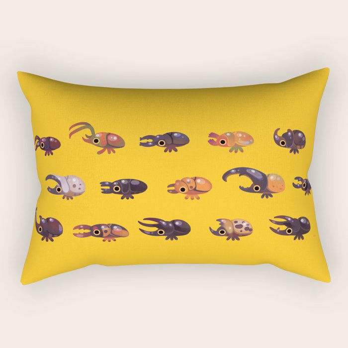 Rhino and Stag Rectangular Pillow Gallery Image 1