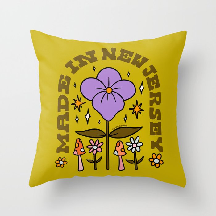Made In New Jersey Throw Pillow Gallery Image 1