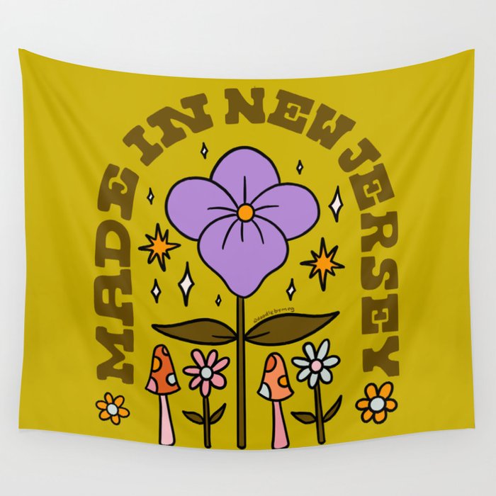 Made In New Jersey Wall Tapestry Gallery Image 1