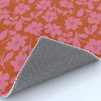 Pink and Orange floral Rug Gallery Image 4