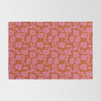 Pink and Orange floral Rug Gallery Image 2