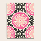 Folk Art Mandala - black, pink, and cream Notebook Gallery Image 4