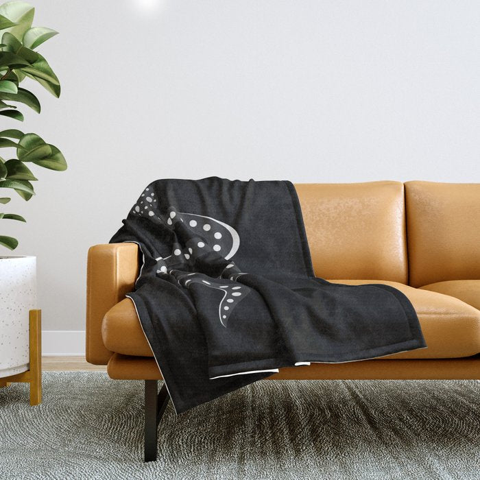 Minimal Snake XV Throw Blanket Gallery Image 1