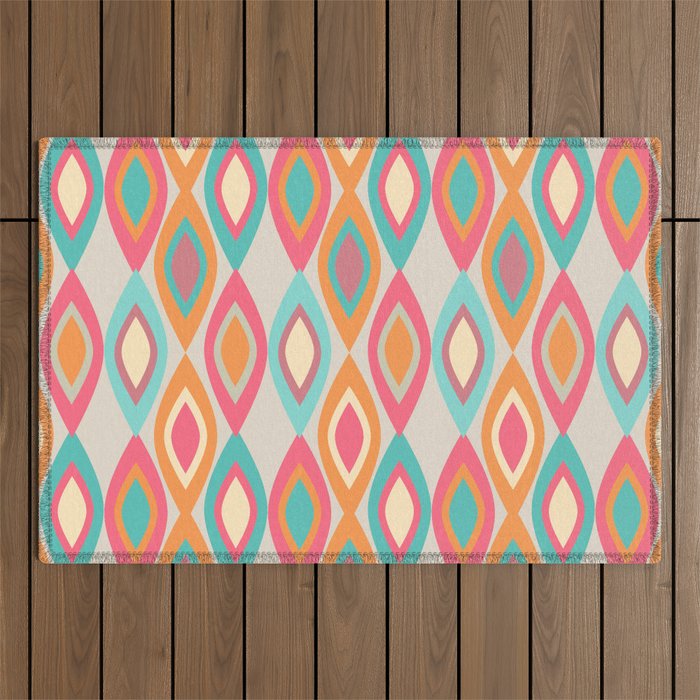 Alegre Midcentury Modern Outdoor Rug Gallery Image 1