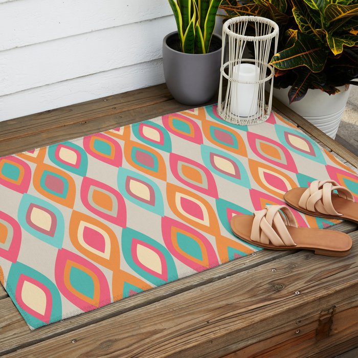 Alegre Midcentury Modern Outdoor Rug Gallery Image 2