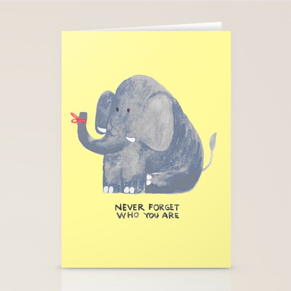 Elephant never forgets Stationery Card Gallery Image 2