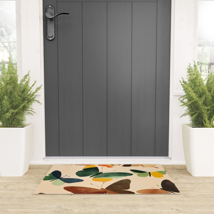 Beautiful Butterflies 1 Welcome Mat Gallery Image 3
