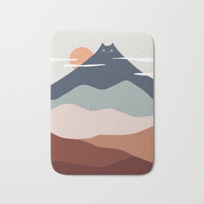 Cat Landscape 21 Bath Mat Gallery Image 1