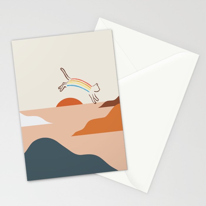 Cat Landscape 31C Stationery Card Gallery Image 2