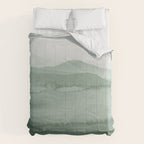 Abstract 1 Watercolor Sage Green Art Print By LandSartprints Comforter Gallery Image 6