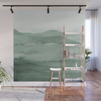 Abstract 1 Watercolor Sage Green Art Print By LandSartprints Wall Mural Gallery Image 1
