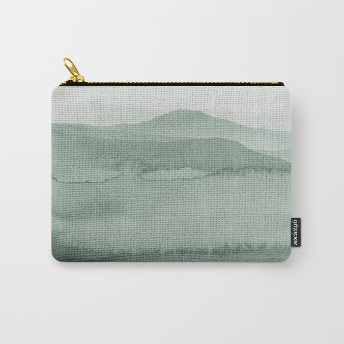 Abstract 1 Watercolor Sage Green Art Print By LandSartprints Carry All Pouch Gallery Image 1