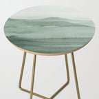 Abstract 1 Watercolor Sage Green Art Print By LandSartprints Side Table Gallery Image 2