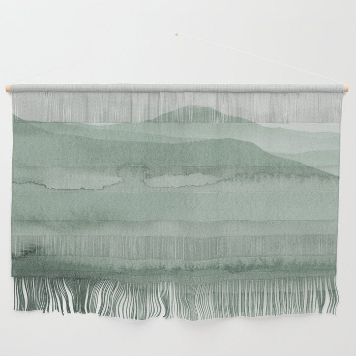 Abstract 1 Watercolor Sage Green Art Print By LandSartprints Wall Hanging Gallery Image 1