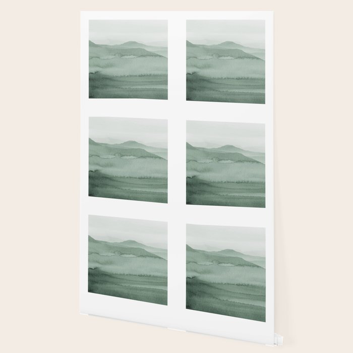 Abstract 1 Watercolor Sage Green Art Print By LandSartprints Wallpaper Gallery Image 2