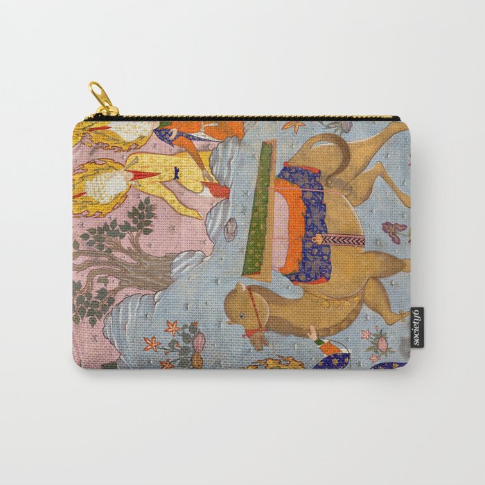 "Coffin of Imam 'Ali", Folio from a Falnama (The Book of Omens) of Ja'far al-Sadiq Carry All Pouch Gallery Image 1