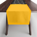 Sunkissed Gold | Warp Grid: Midnight Black Edition Table Runner Gallery Image 1