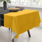 Sunkissed Gold | Warp Grid: Midnight Black Edition Tablecloth Gallery Image 3