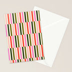 Holly Jolly Stripes Stationery Card Gallery Image 2