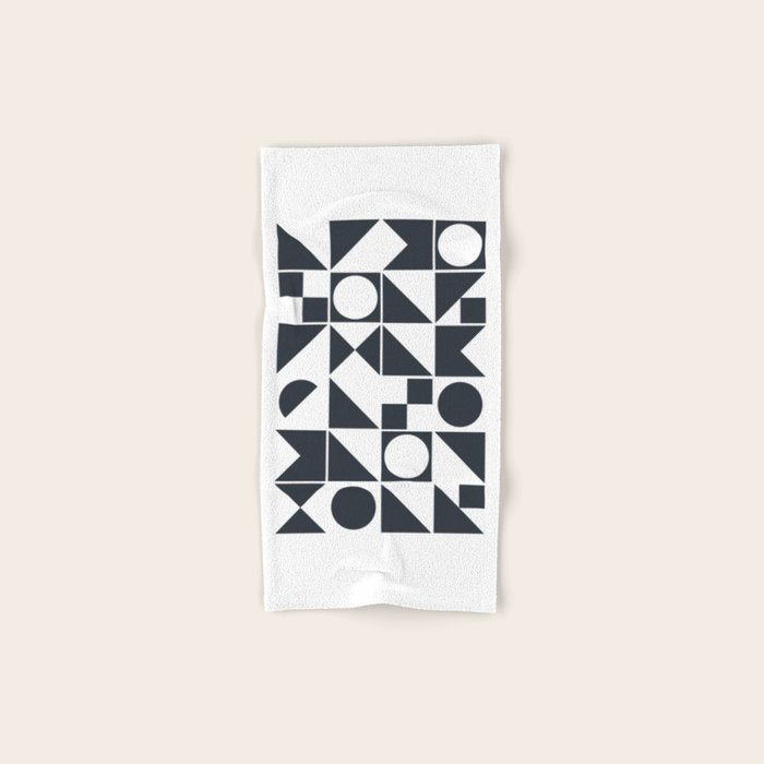 Mid Century Geometric 10 Bath Towel Gallery Image 1