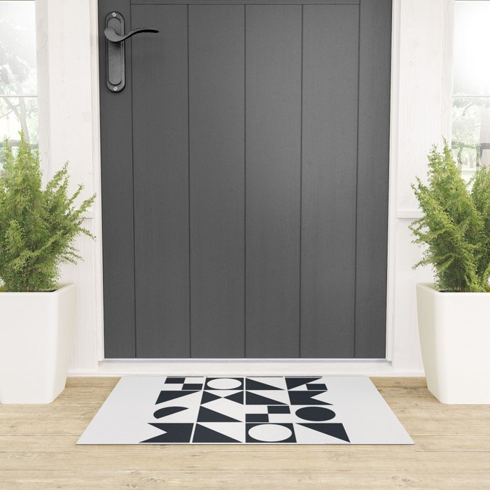 Mid Century Geometric 10 Welcome Mat Gallery Image 3