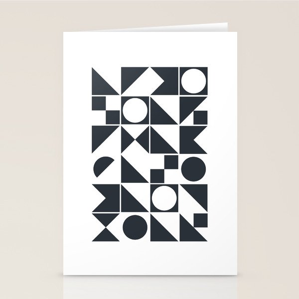 Mid Century Geometric 10 Stationery Card Gallery Image 1
