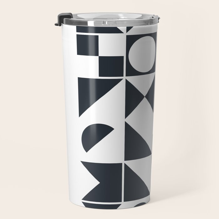 Mid Century Geometric 10 Travel Mug Gallery Image 3