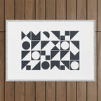 Mid Century Geometric 10 Outdoor Rug Gallery Image 1