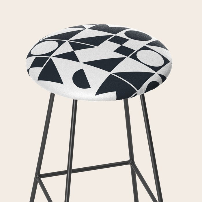 Mid Century Geometric 10 Stool Gallery Image 2