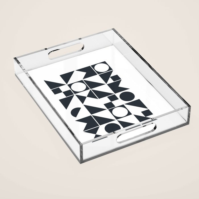 Mid Century Geometric 10 Acrylic Tray Gallery Image 1