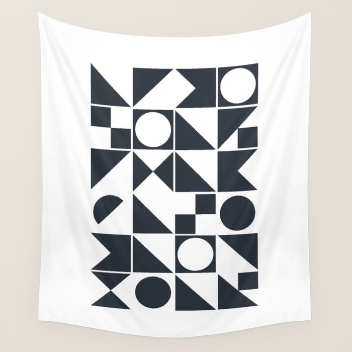 Mid Century Geometric 10 Wall Tapestry Gallery Image 4