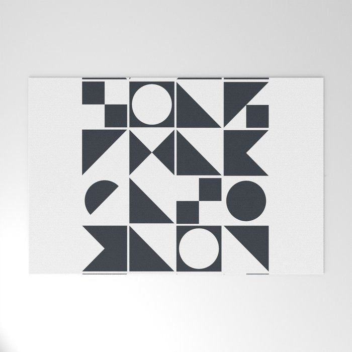 Mid Century Geometric 10 Welcome Mat Gallery Image 1