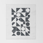 Mid Century Geometric 10 Throw Blanket Gallery Image 2
