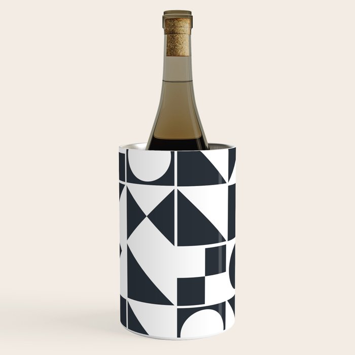 Mid Century Geometric 10 Wine Chiller Gallery Image 1