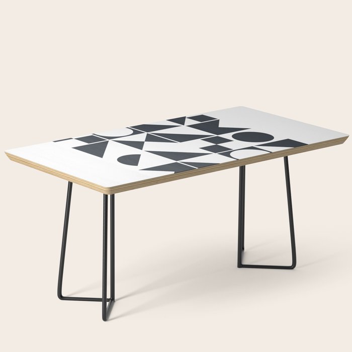 Mid Century Geometric 10 Coffee Table Gallery Image 1