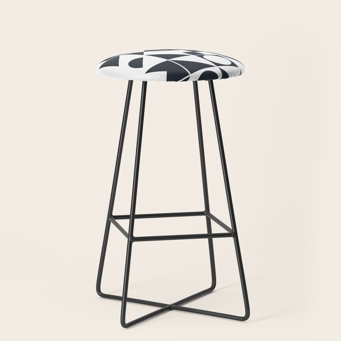 Mid Century Geometric 10 Stool Gallery Image 1