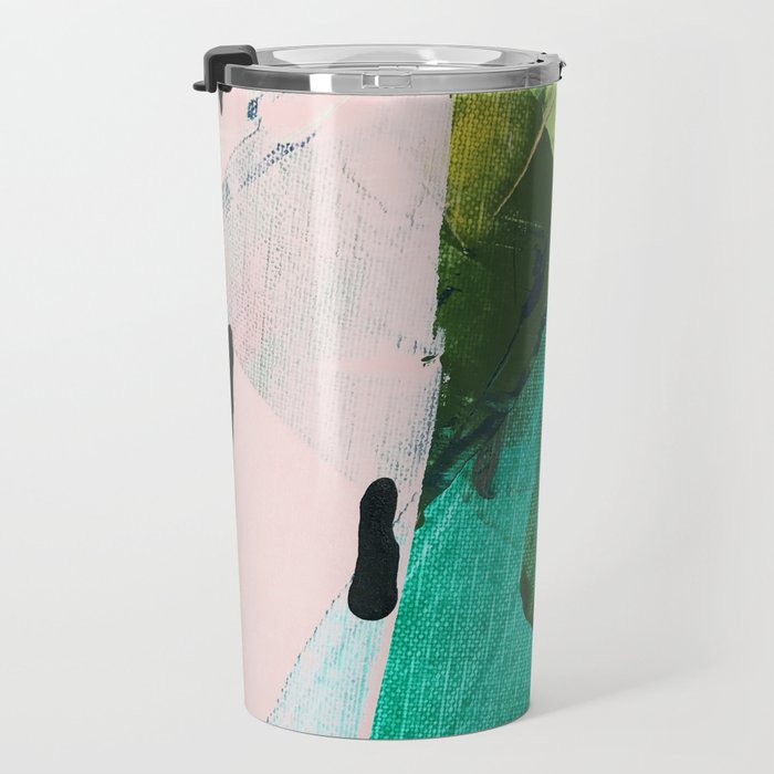 Hopeful[4] - a bright mixed media abstract piece Travel Mug Gallery Image 3