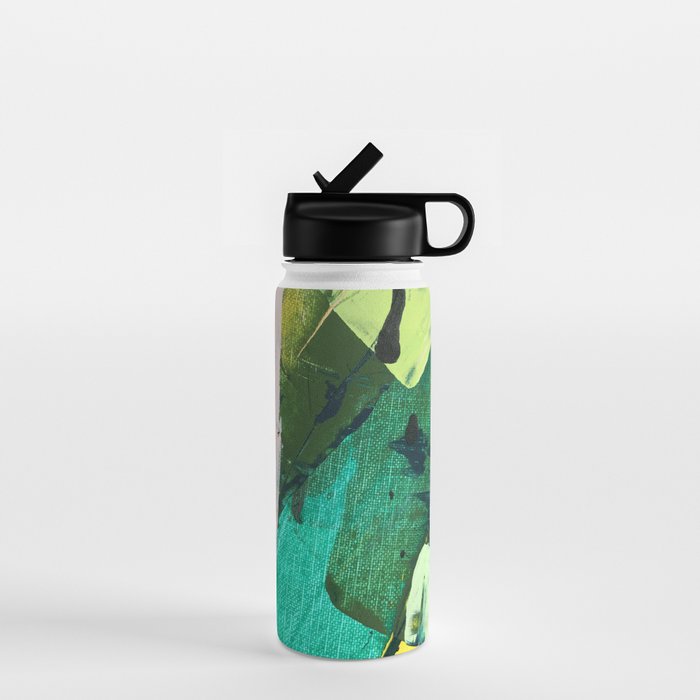 Hopeful[4] - a bright mixed media abstract piece Water Bottle Gallery Image 1