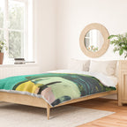 Hopeful[4] - a bright mixed media abstract piece Duvet Cover Gallery Image 2