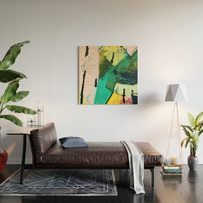 Hopeful[4] - a bright mixed media abstract piece Wood Wall Art Gallery Image 2