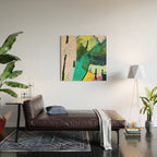 Hopeful[4] - a bright mixed media abstract piece Wood Wall Art Gallery Image 2