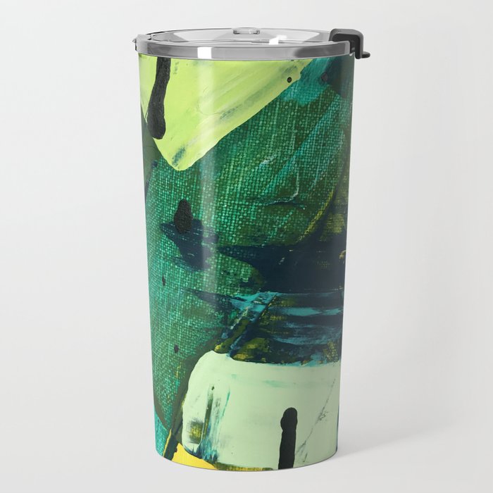 Hopeful[4] - a bright mixed media abstract piece Travel Mug Gallery Image 2