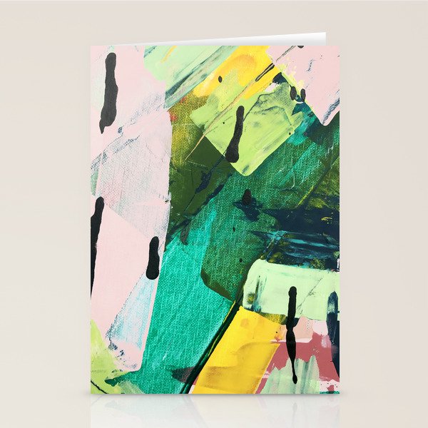 Hopeful[4] - a bright mixed media abstract piece Stationery Card Gallery Image 2