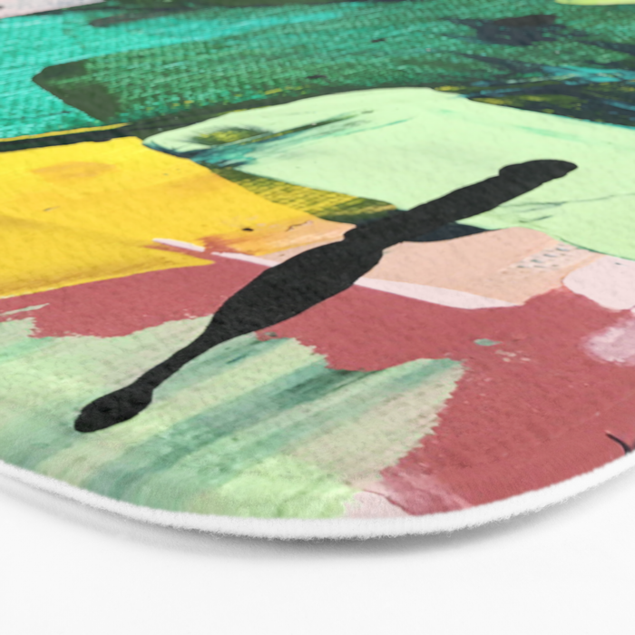 Hopeful[4] - a bright mixed media abstract piece Bath Mat Gallery Image 3
