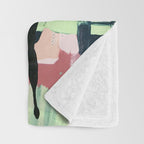 Hopeful[4] - a bright mixed media abstract piece Throw Blanket Gallery Image 3