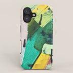 Hopeful[4] - a bright mixed media abstract piece iPhone Case Gallery Image 1